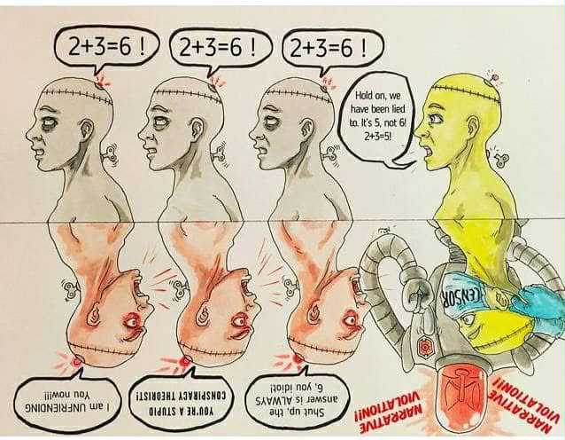 COVID-era protest artwork by Artist M